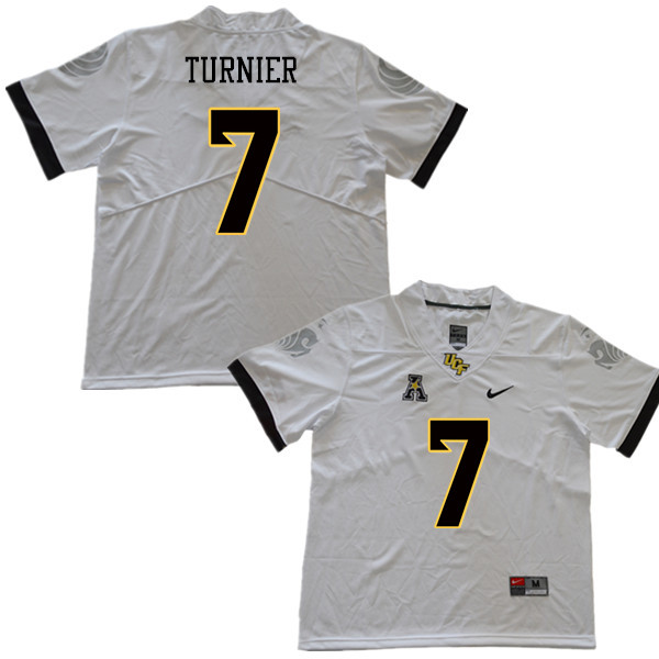 Men #7 Kenny Turnier UCF Knights College Football Jerseys Sale-White